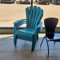 Stacking Light Blue Outdoor Adirondack Deck Chairs
